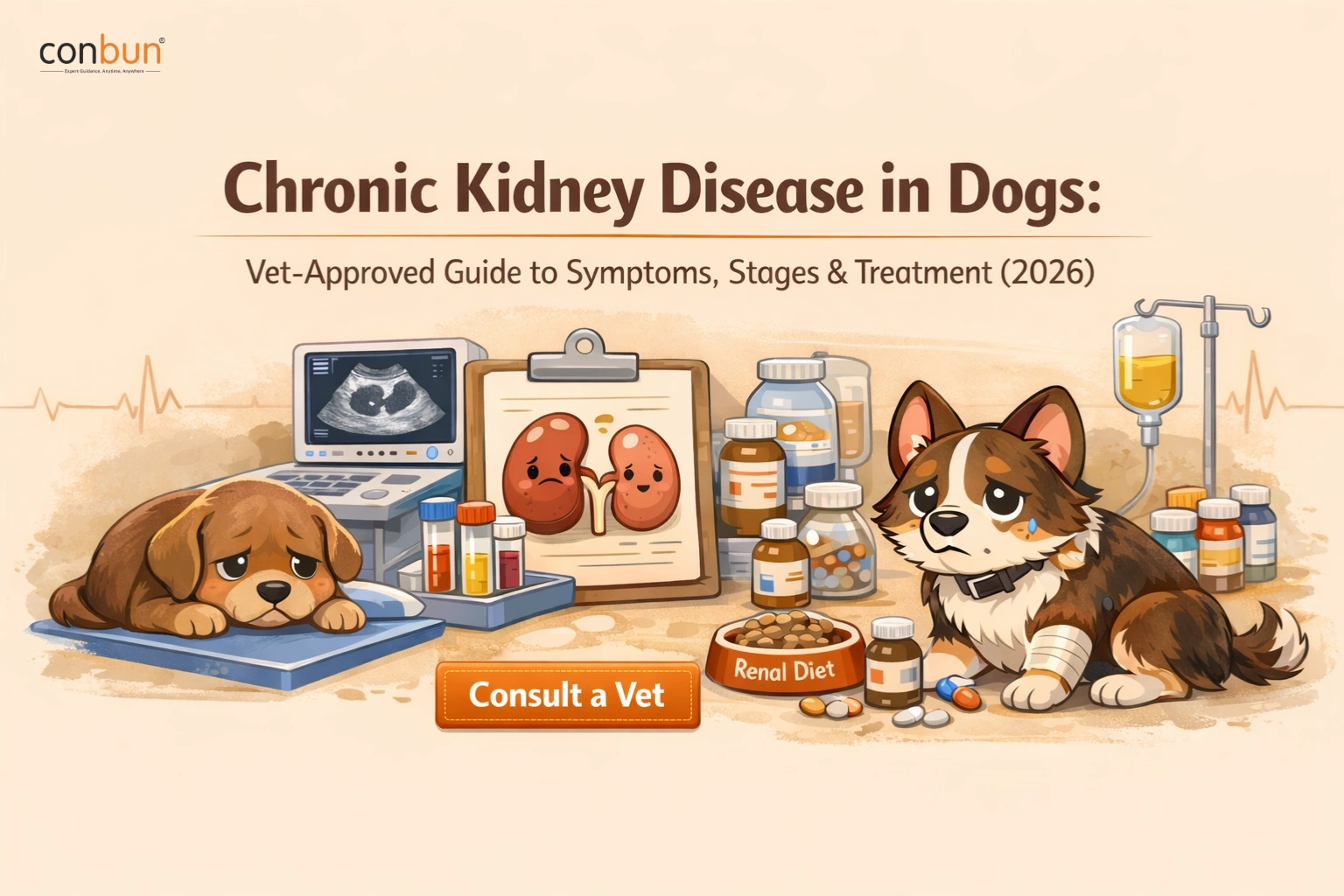 Chronic Kidney Disease in Dogs: Vet-Approved Guide to Symptoms, Stages & Treatment (2026)